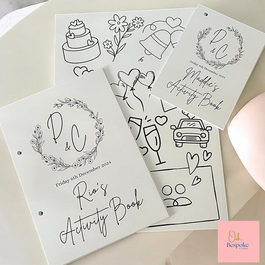 Personalised Children's Wedding Activity Packs