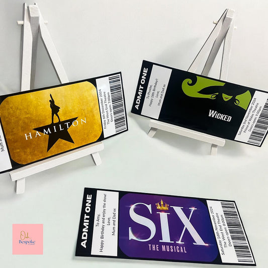 Personalised Surprise Gift Ticket for Events, Shows, Concerts, Days Out