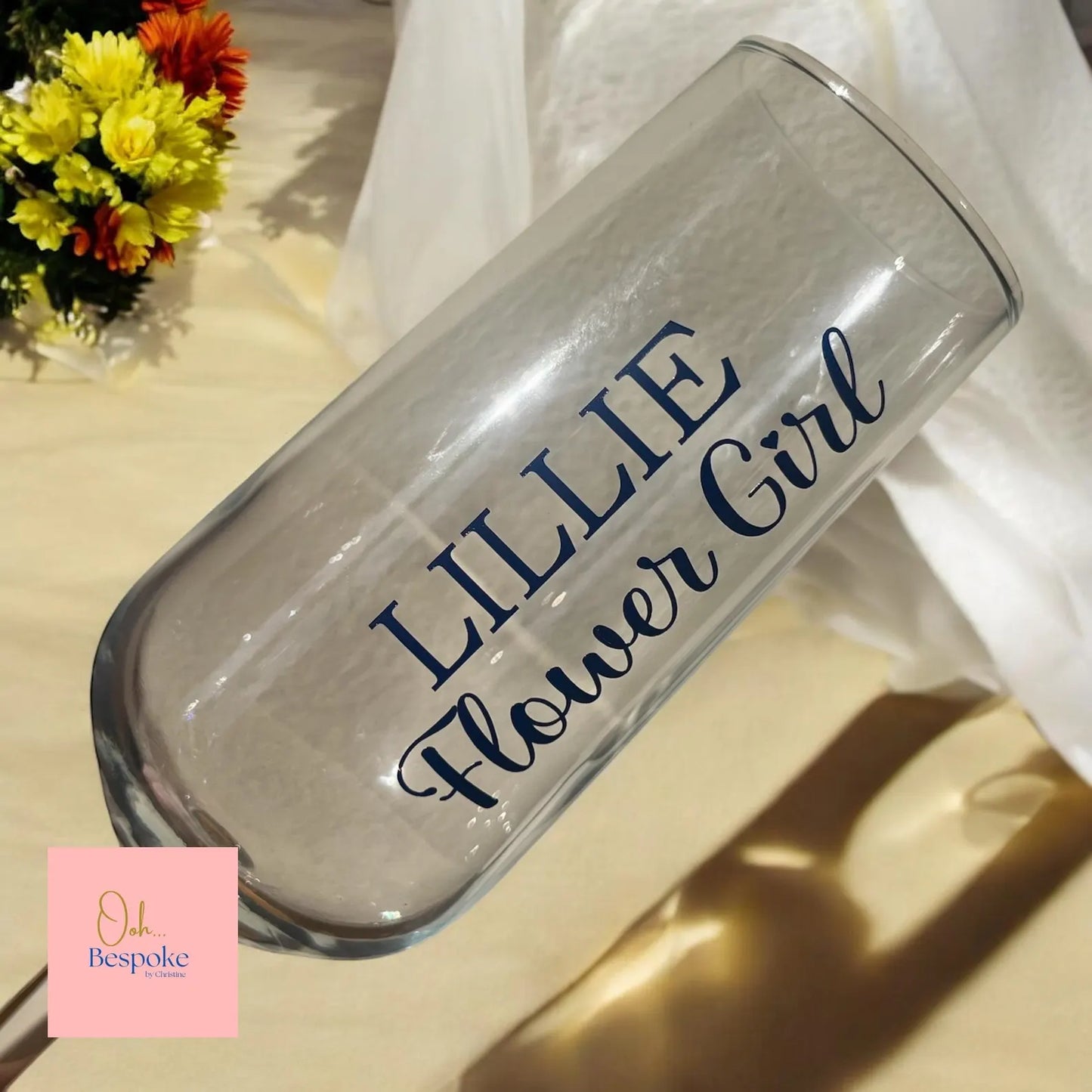 Personalised Glass Champagne Flutes
