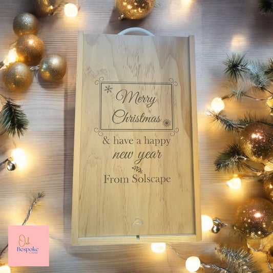 Personalised Wooden Wine Box