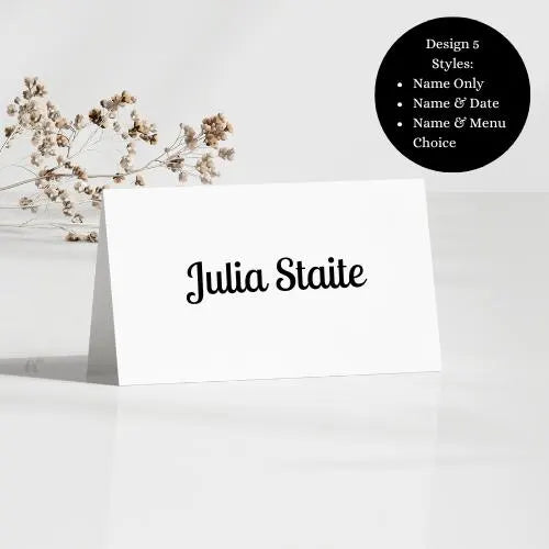 Wedding Tent-Fold Place Cards