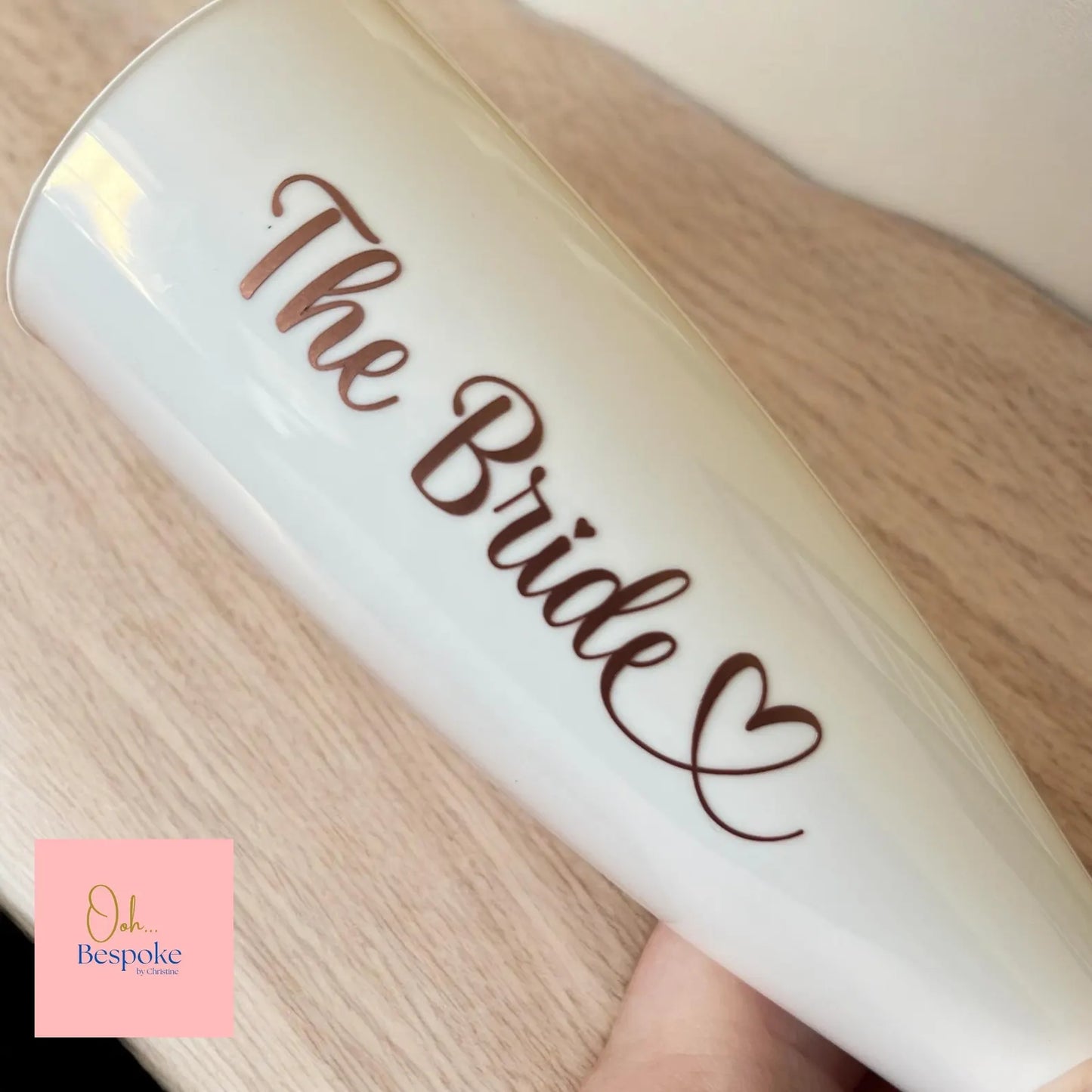 Personalised Plastic Champagne Flutes