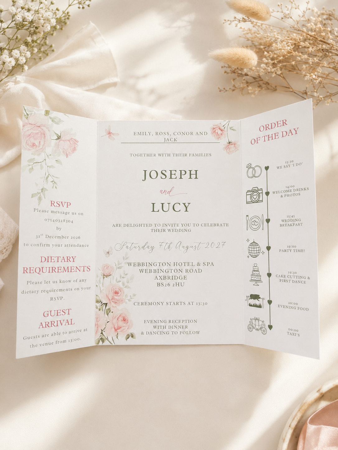 Gatefold Style Invitations