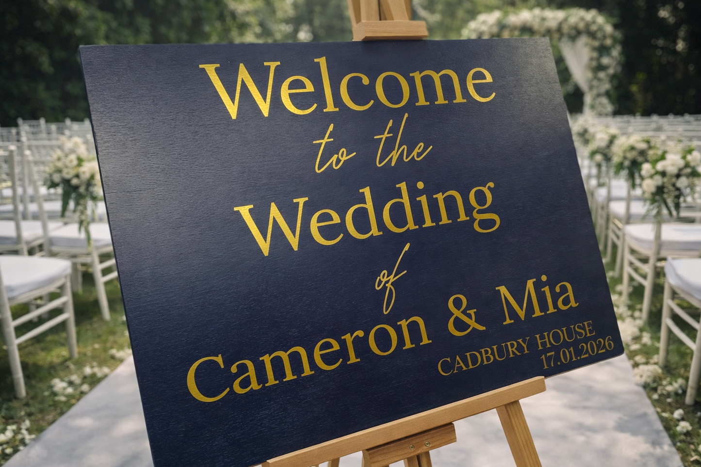 Handcrafted Wedding Signage in 16mm Plywood with 3D or Vinyl Lettering