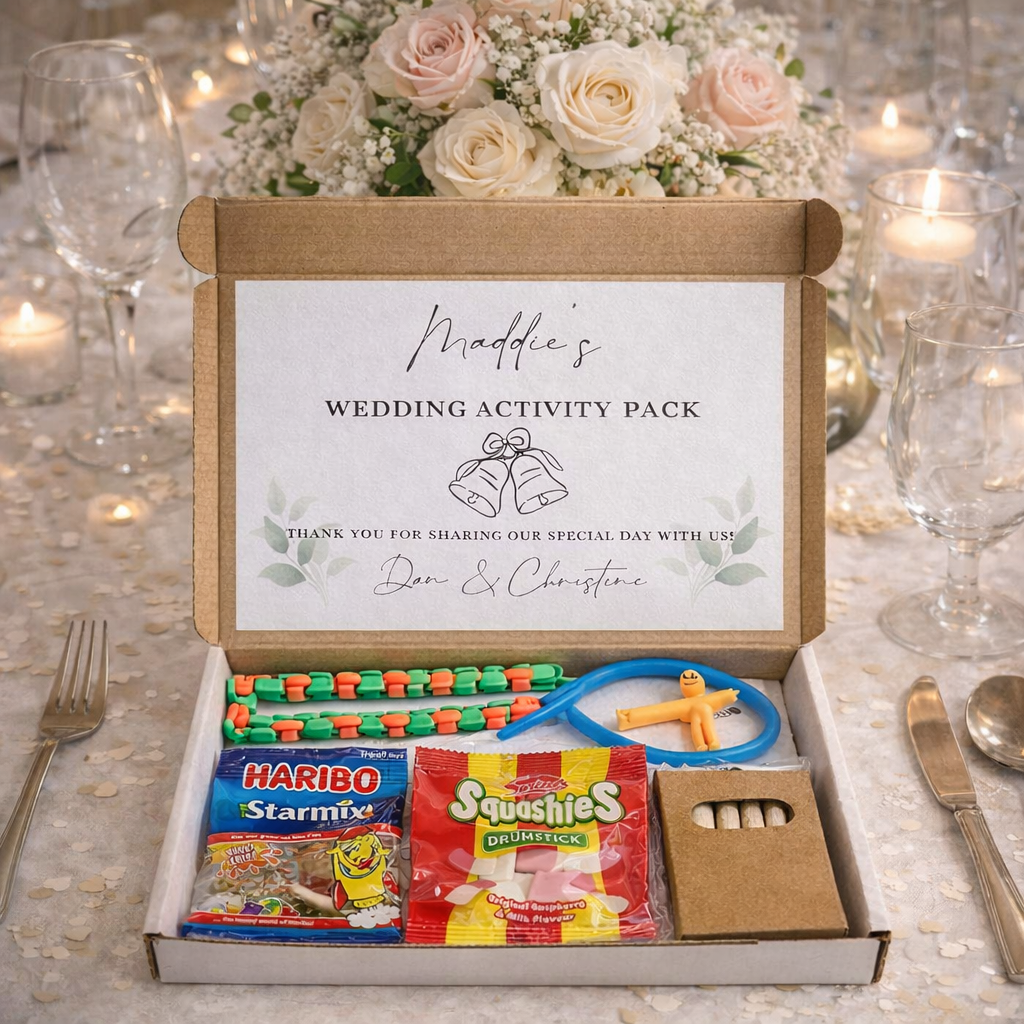 Personalised Wedding Activity Pack for Children – Kids Wedding Entertainment