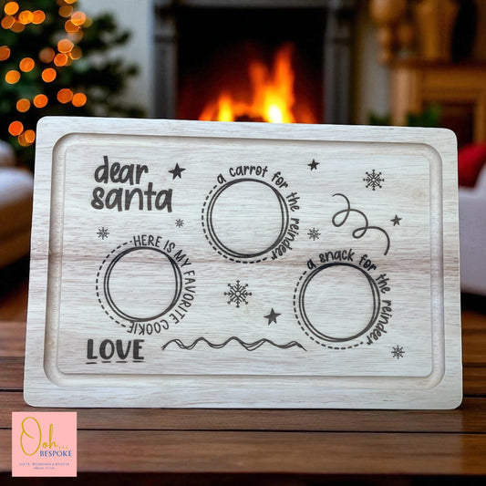 Personalised Santa Chopping Board