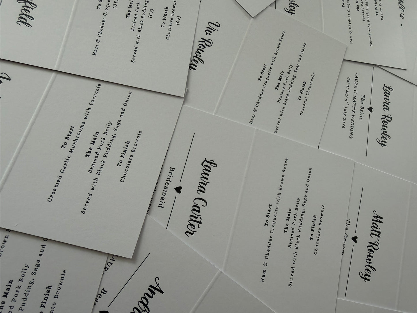 Tent-Fold Place Cards
