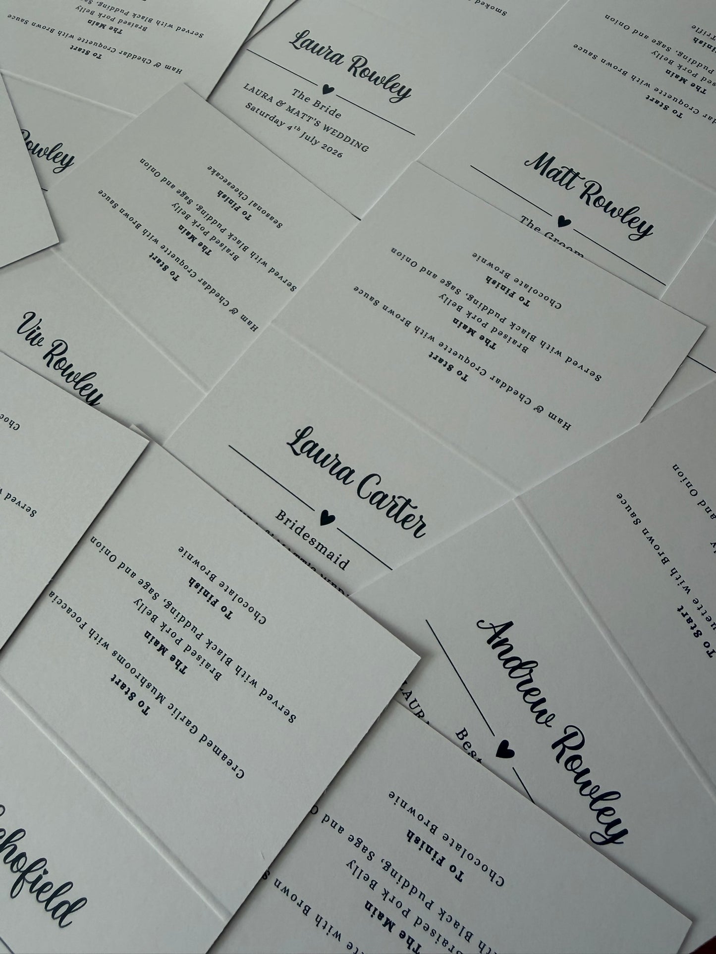 Tent-Fold Place Cards