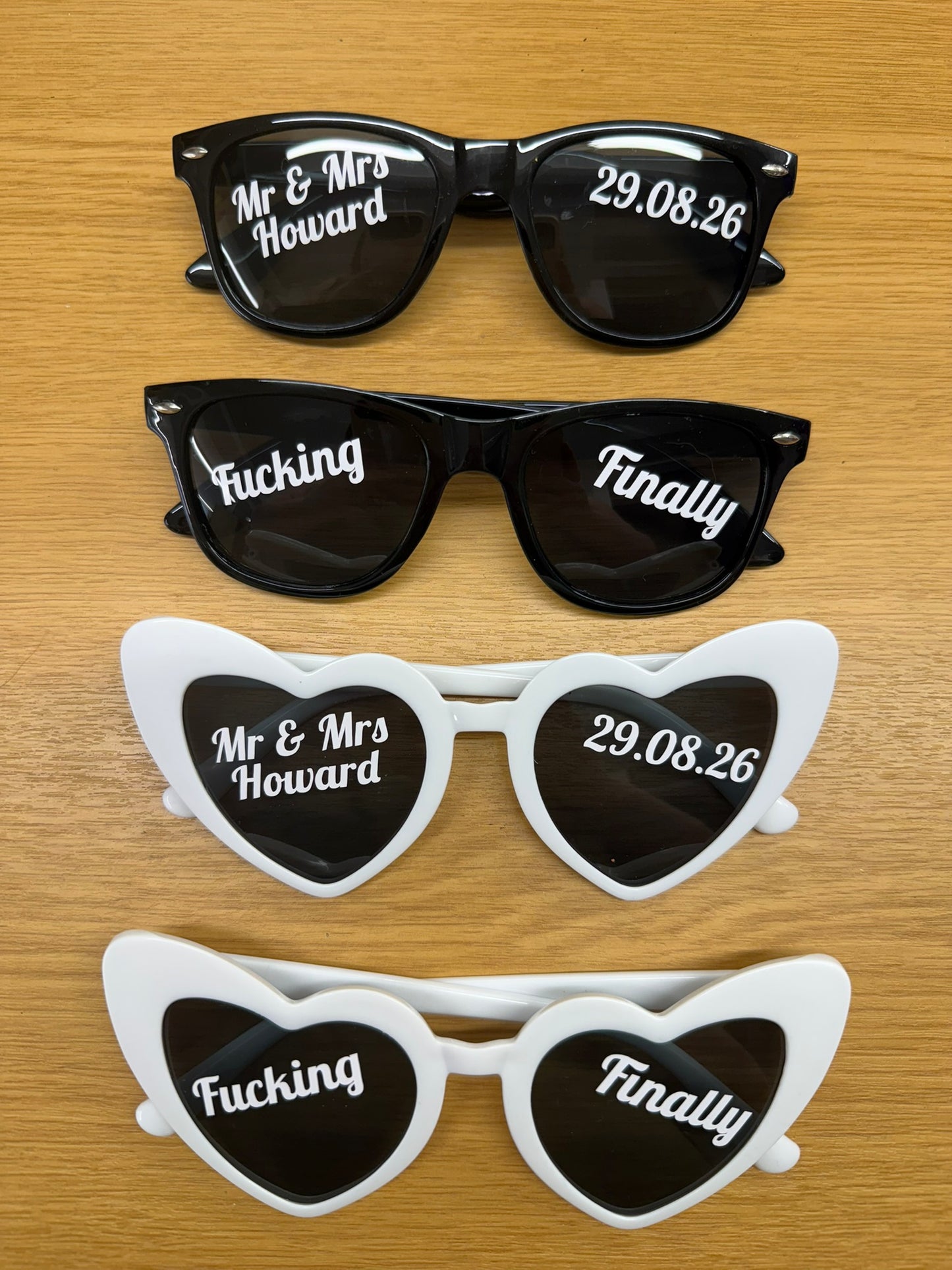 Personalised Wedding Sunglasses