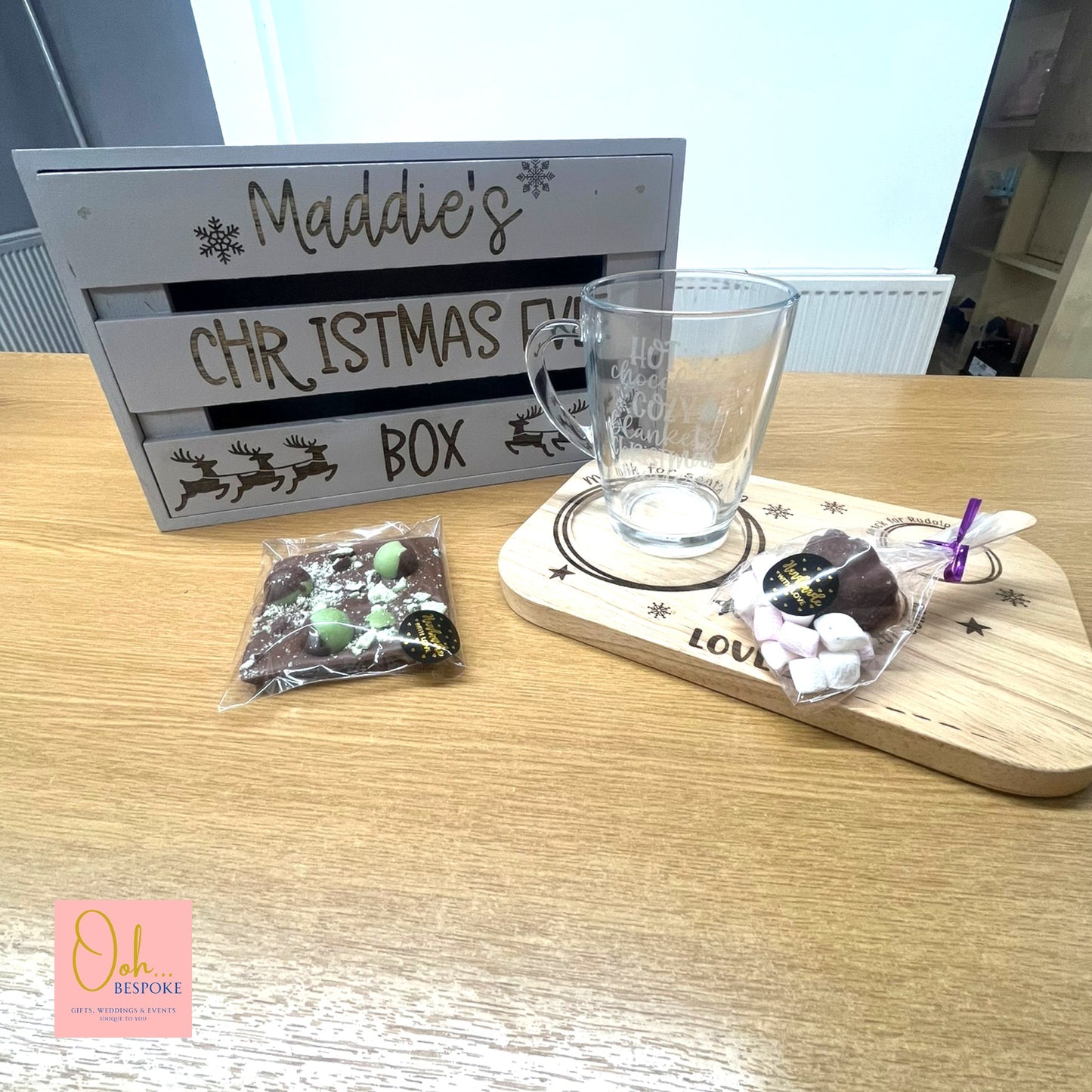 Personalised Wooden Christmas Eve Box