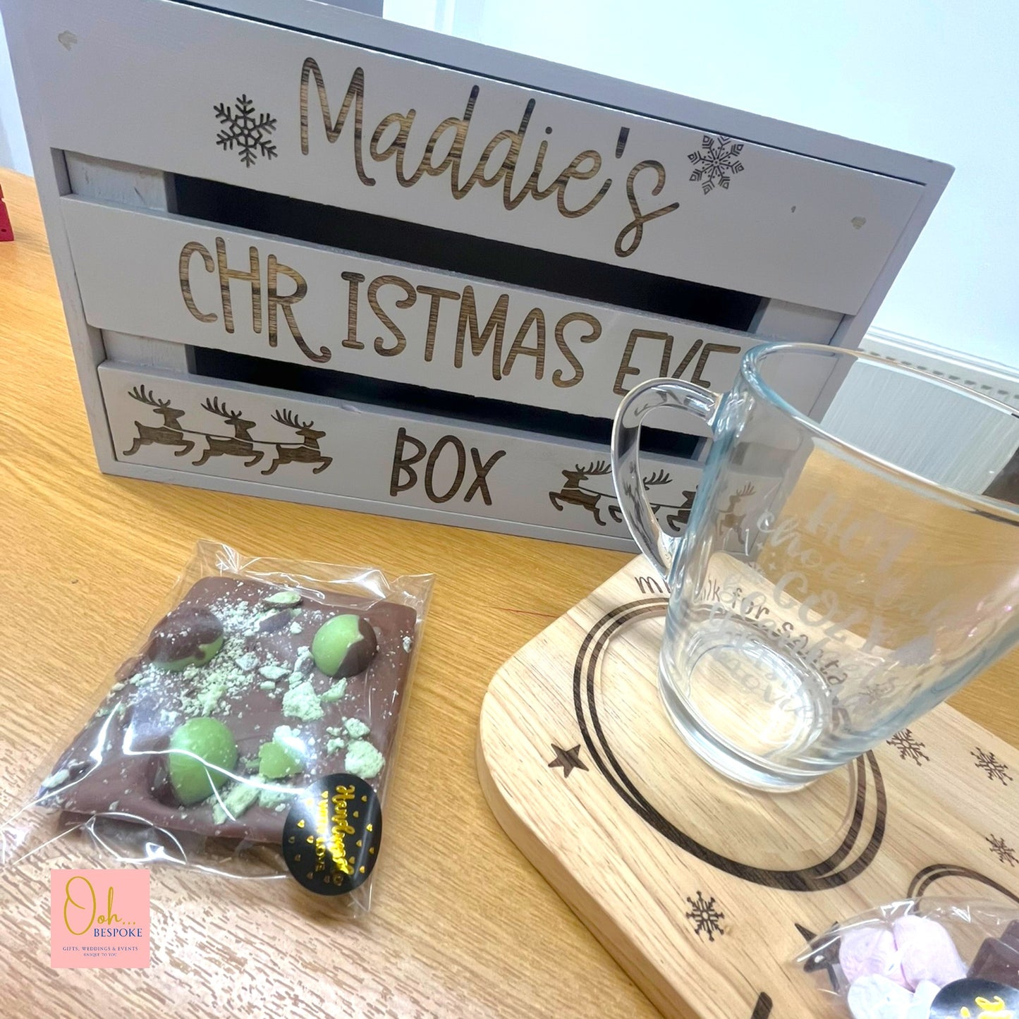 Personalised Wooden Christmas Eve Box