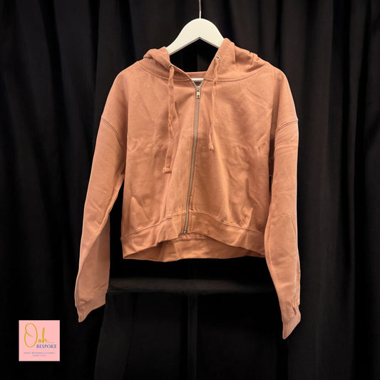 Personalised Cropped Zipped Hoodie