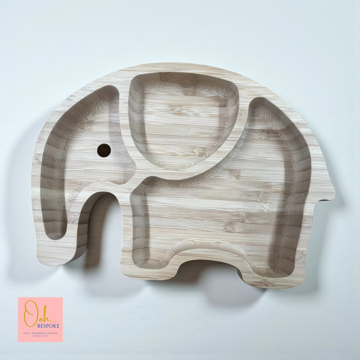 Personalised Christmas Bamboo Kids Plate