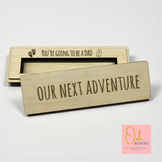 Laser Cut Surprise Pregnancy Reveal Box