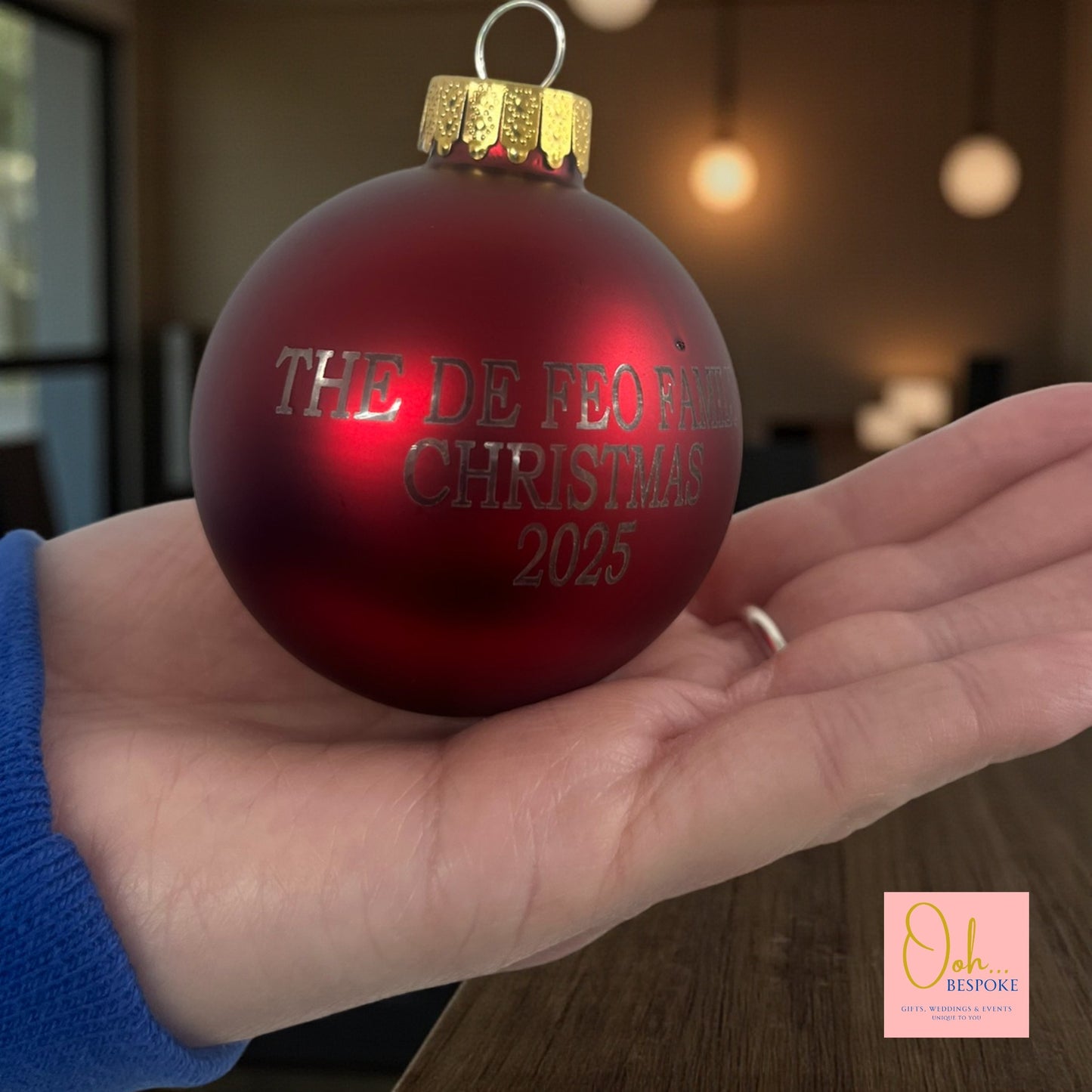 Personalised Glass Bauble