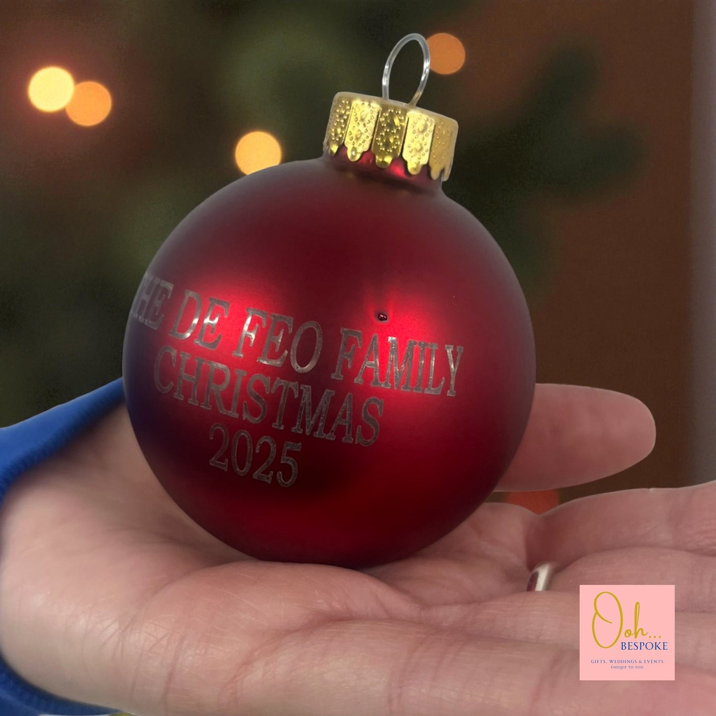 Personalised Glass Bauble