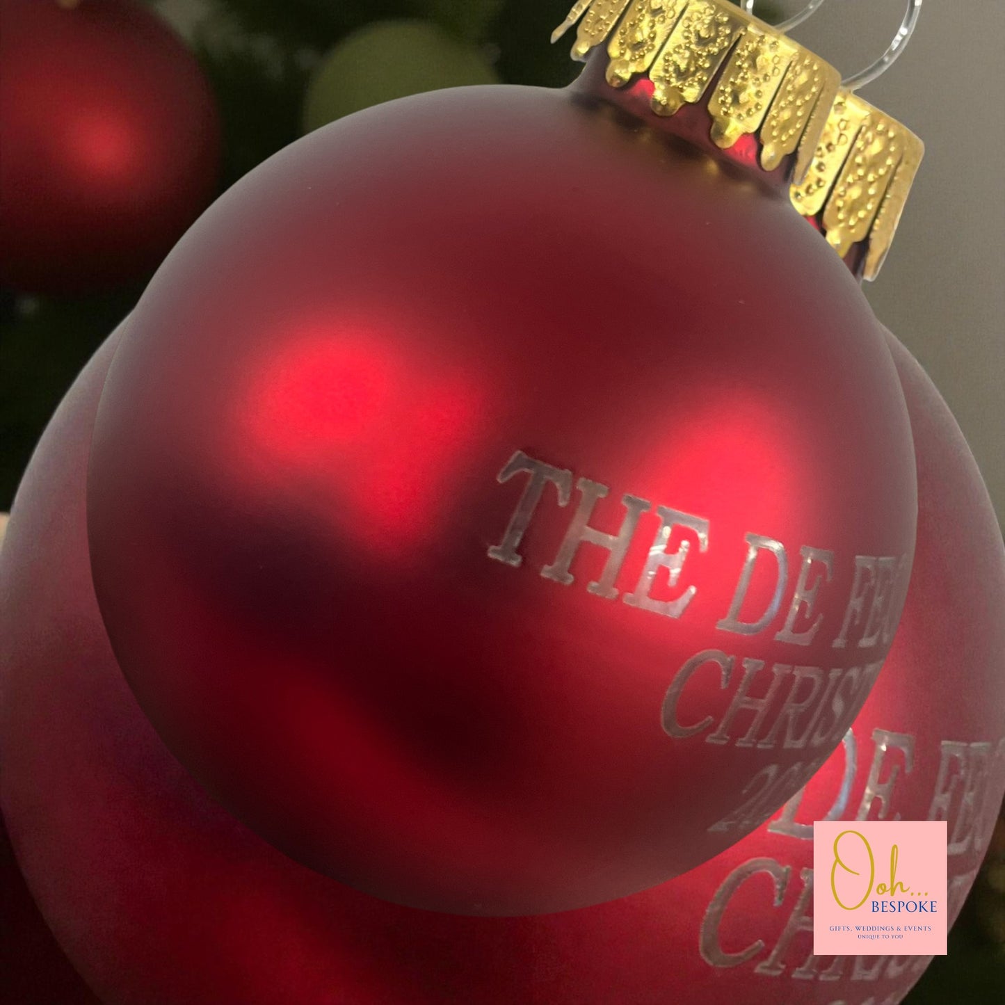 Personalised Glass Bauble