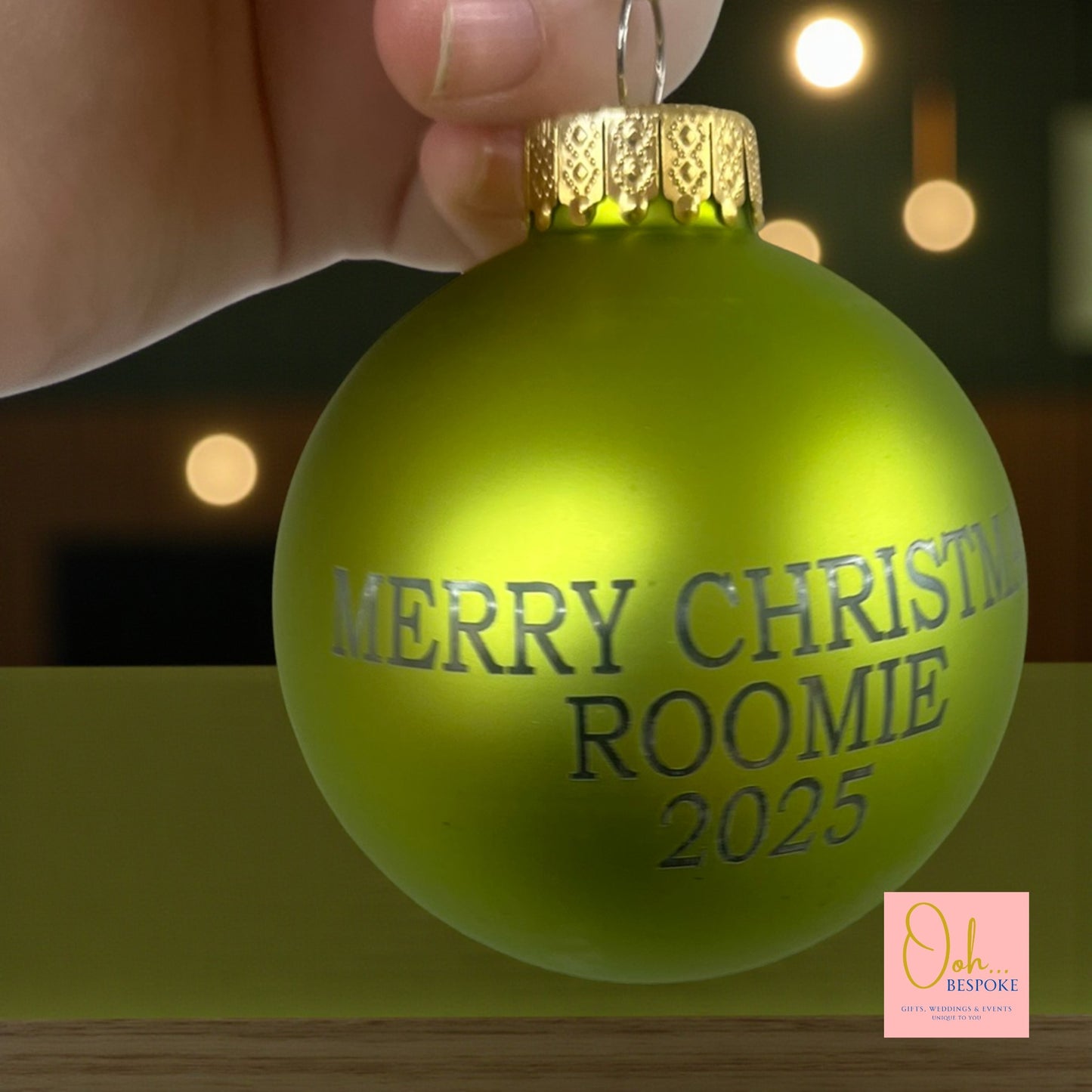 Personalised Glass Bauble
