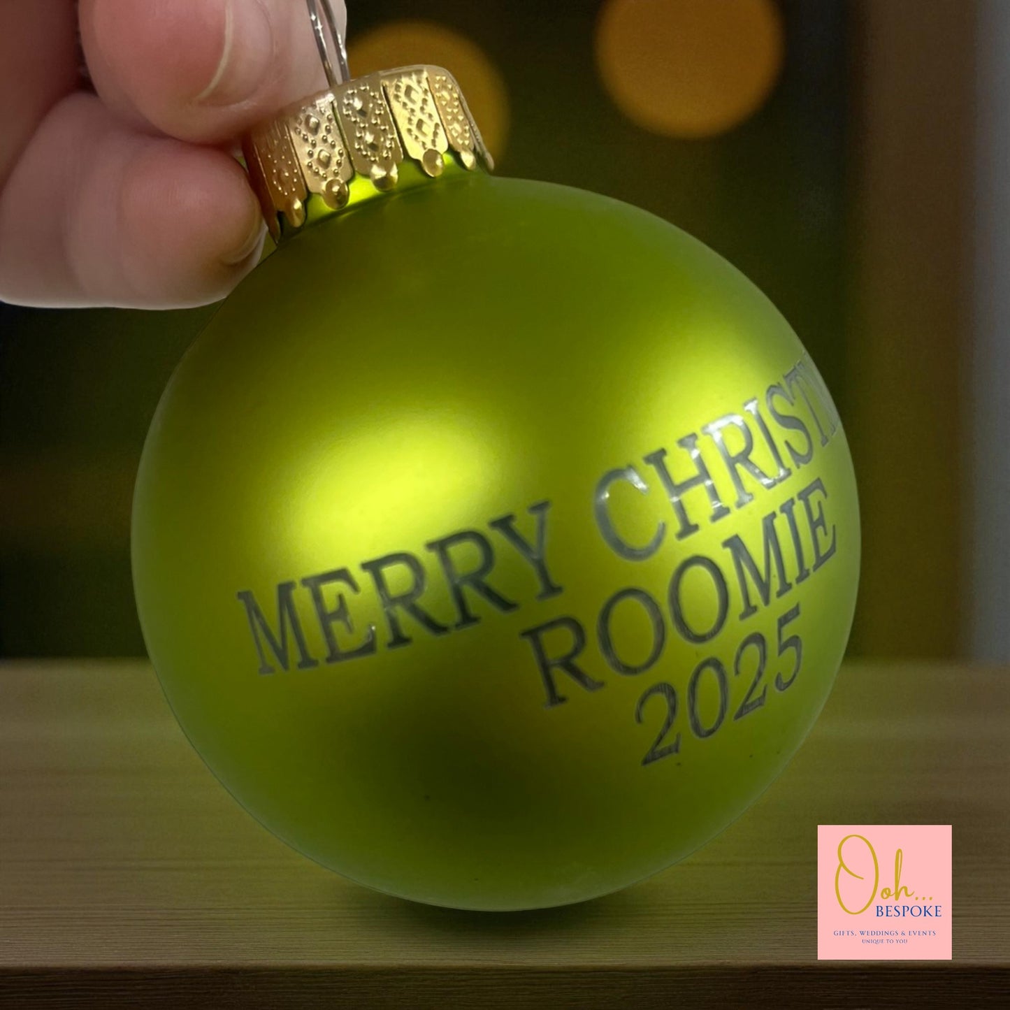Personalised Glass Bauble