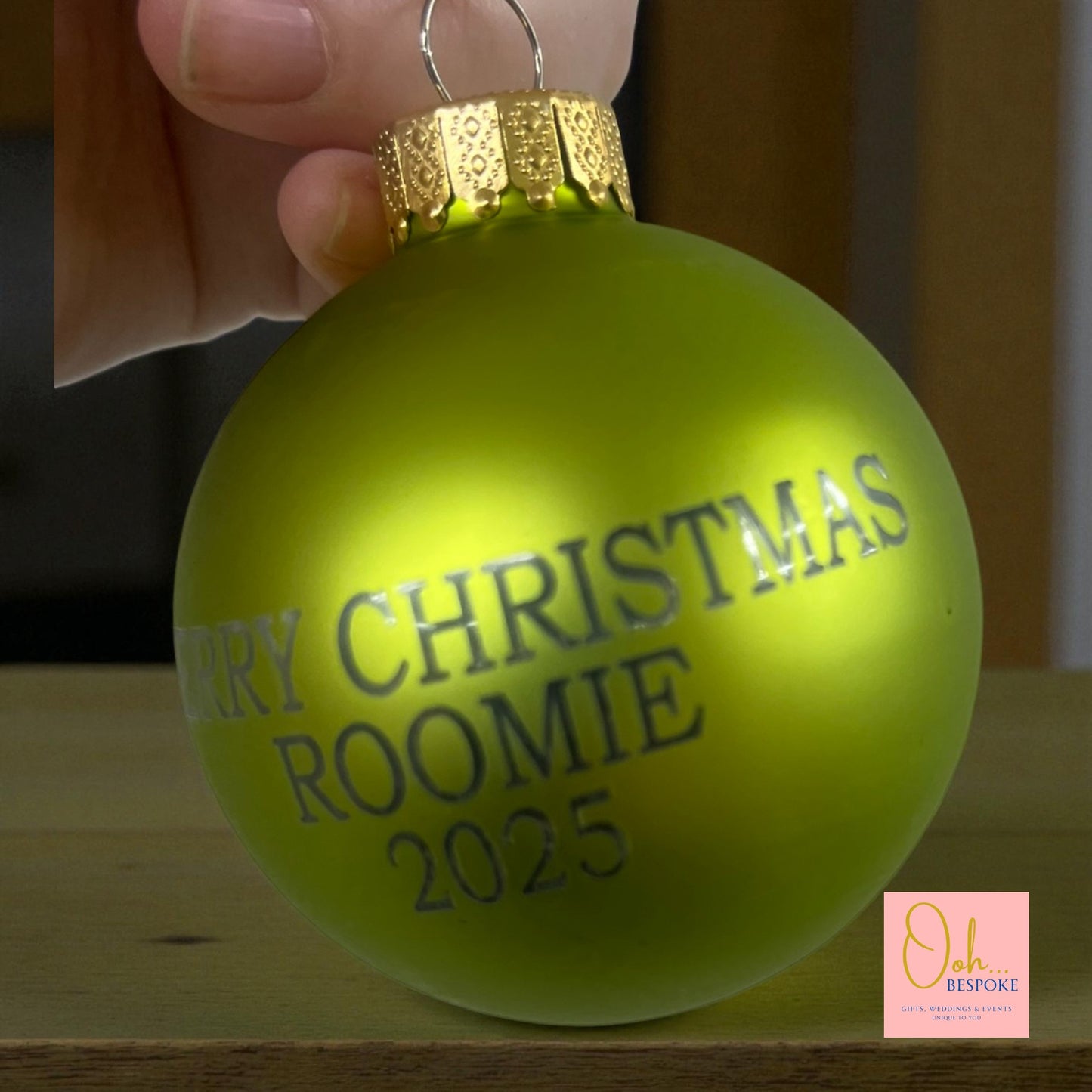 Personalised Glass Bauble