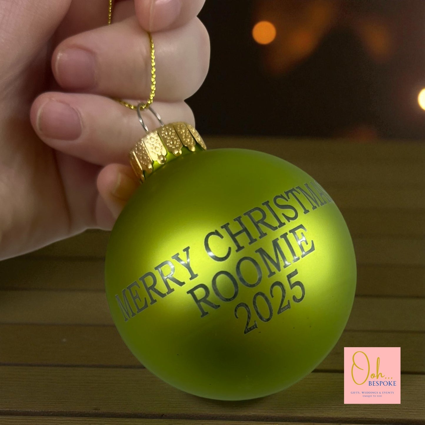 Personalised Glass Bauble