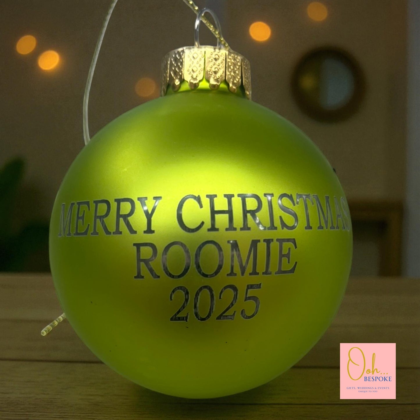 Personalised Glass Bauble