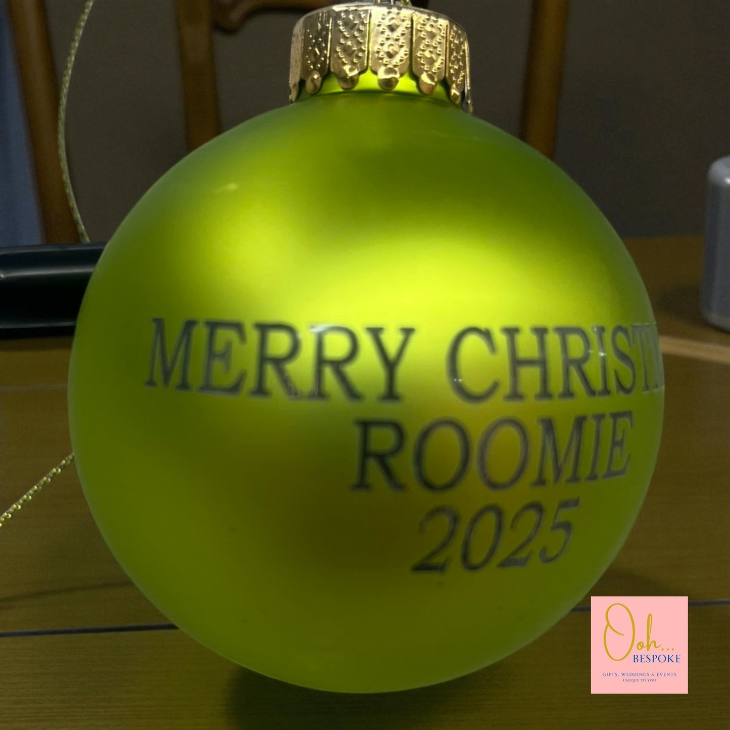 Personalised Glass Bauble