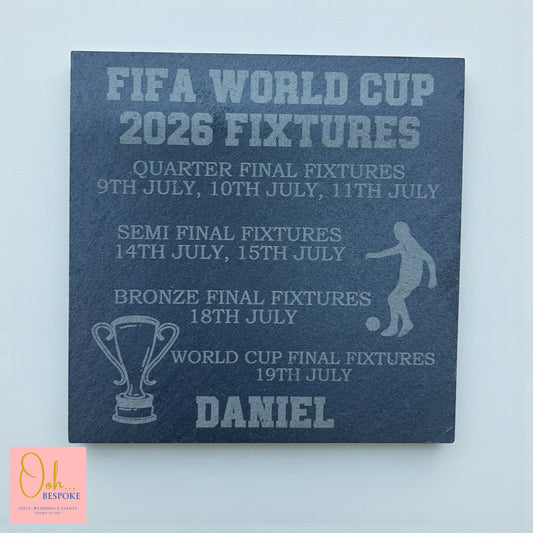 FIFA 2026 World Cup Fixture Coaster