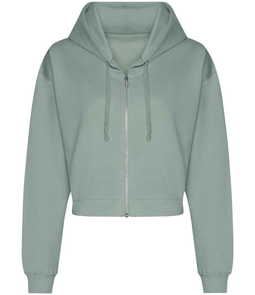 Personalised Cropped Zipped Hoodie