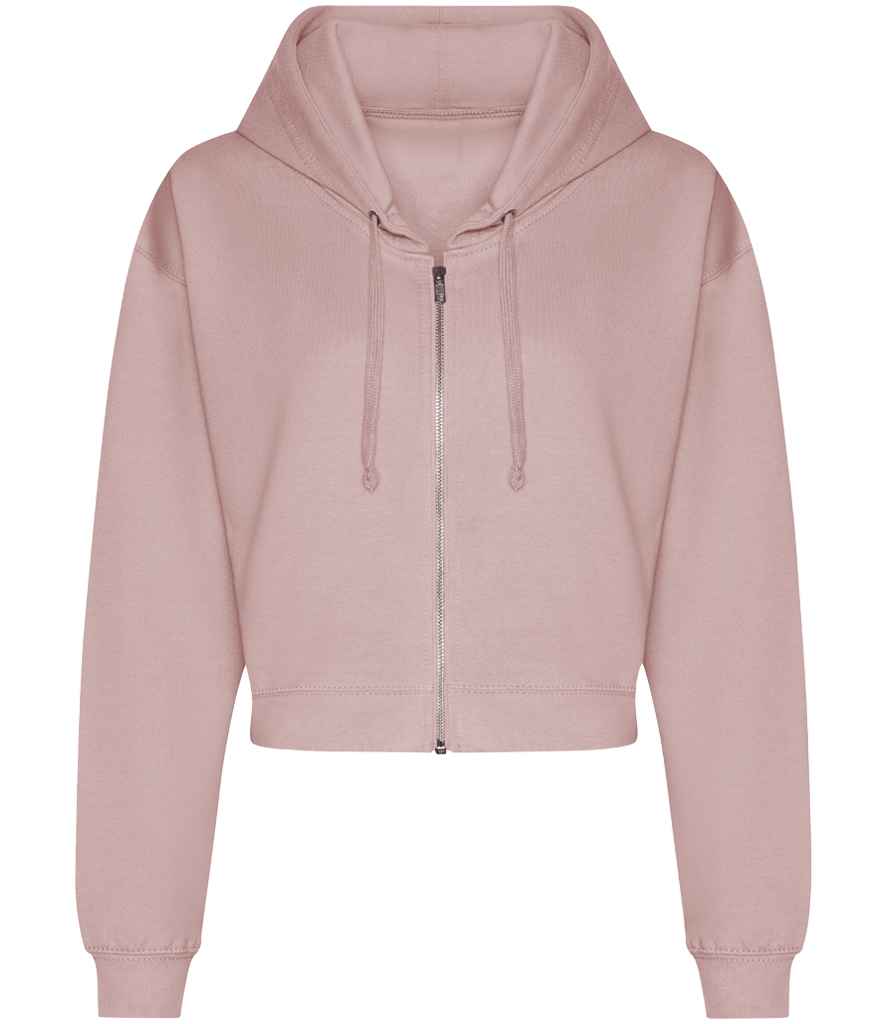 Personalised Cropped Zipped Hoodie