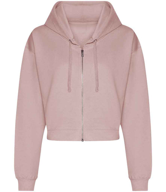 Personalised Cropped Zipped Hoodie