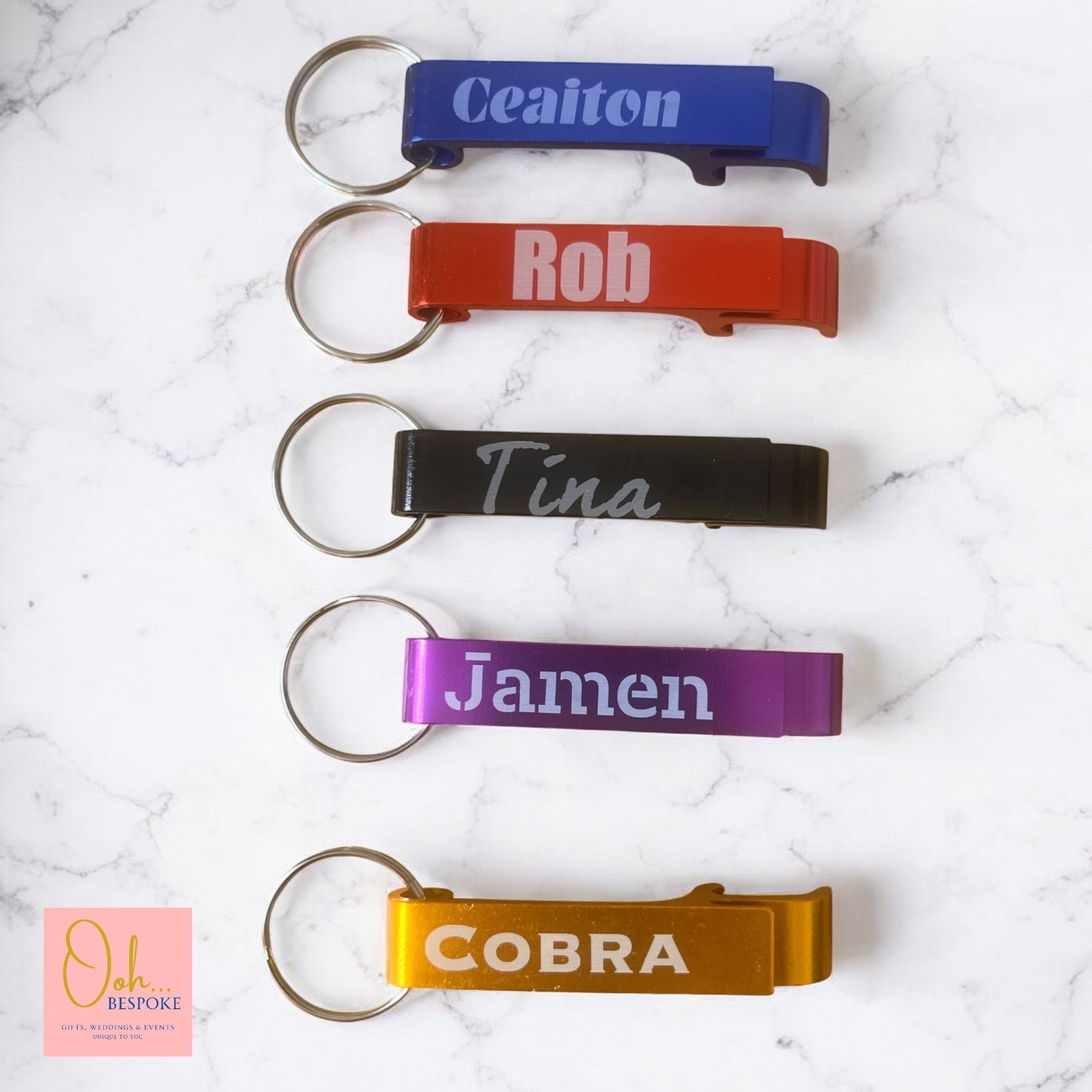 Personalised Key Ring Bottle Openers