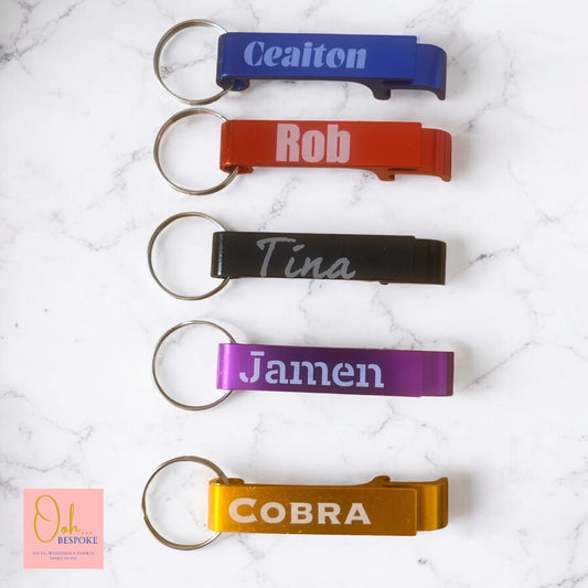 Personalised Key Ring Bottle Openers