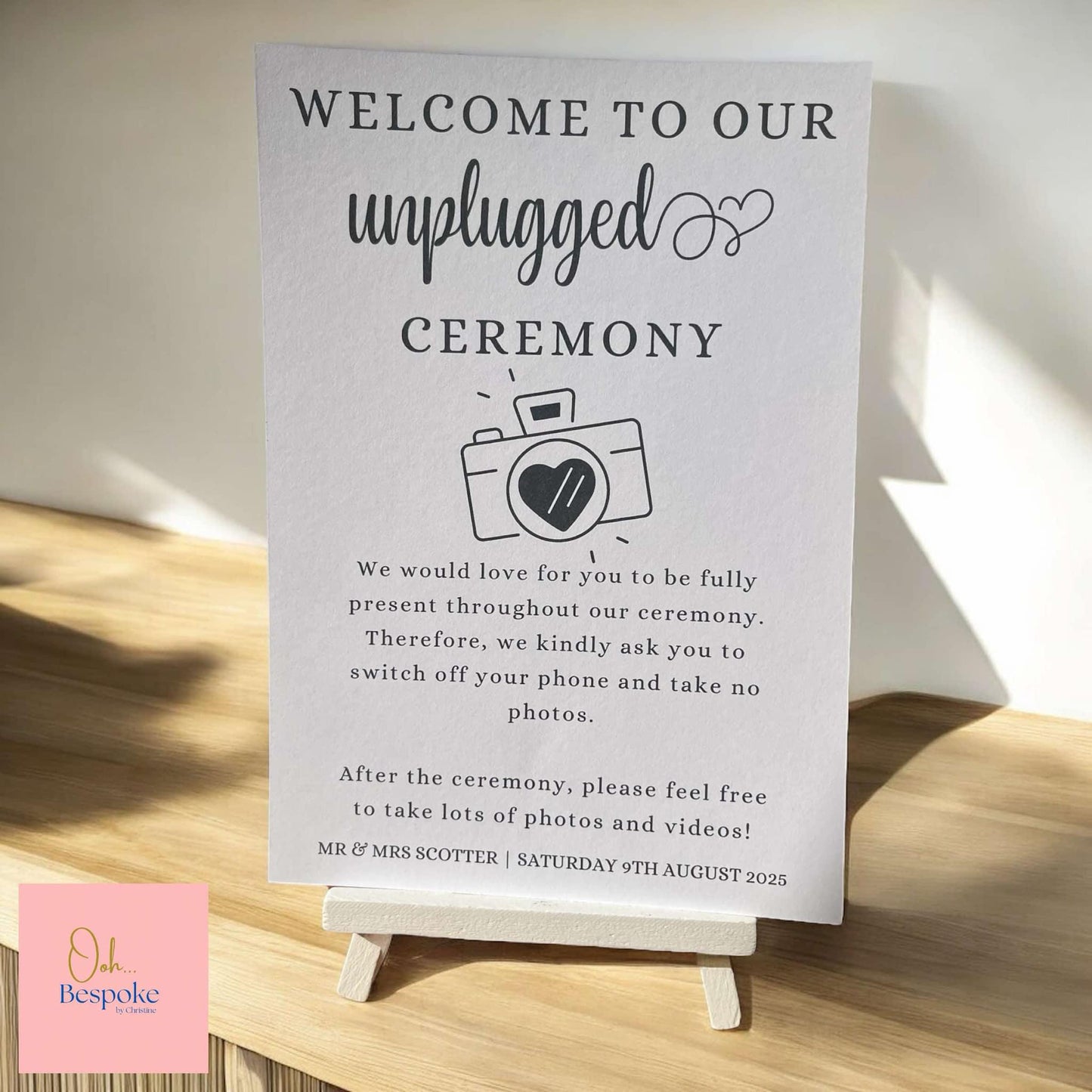 Printed Wedding Signage