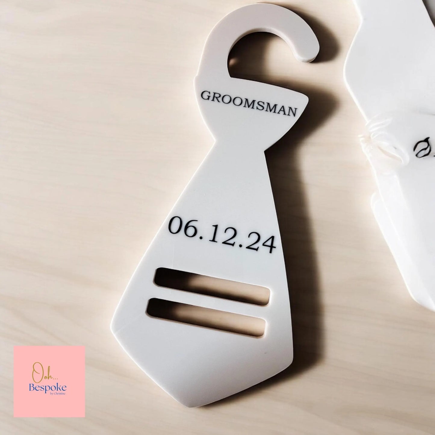 Personalised Groomsman Tie Hanger