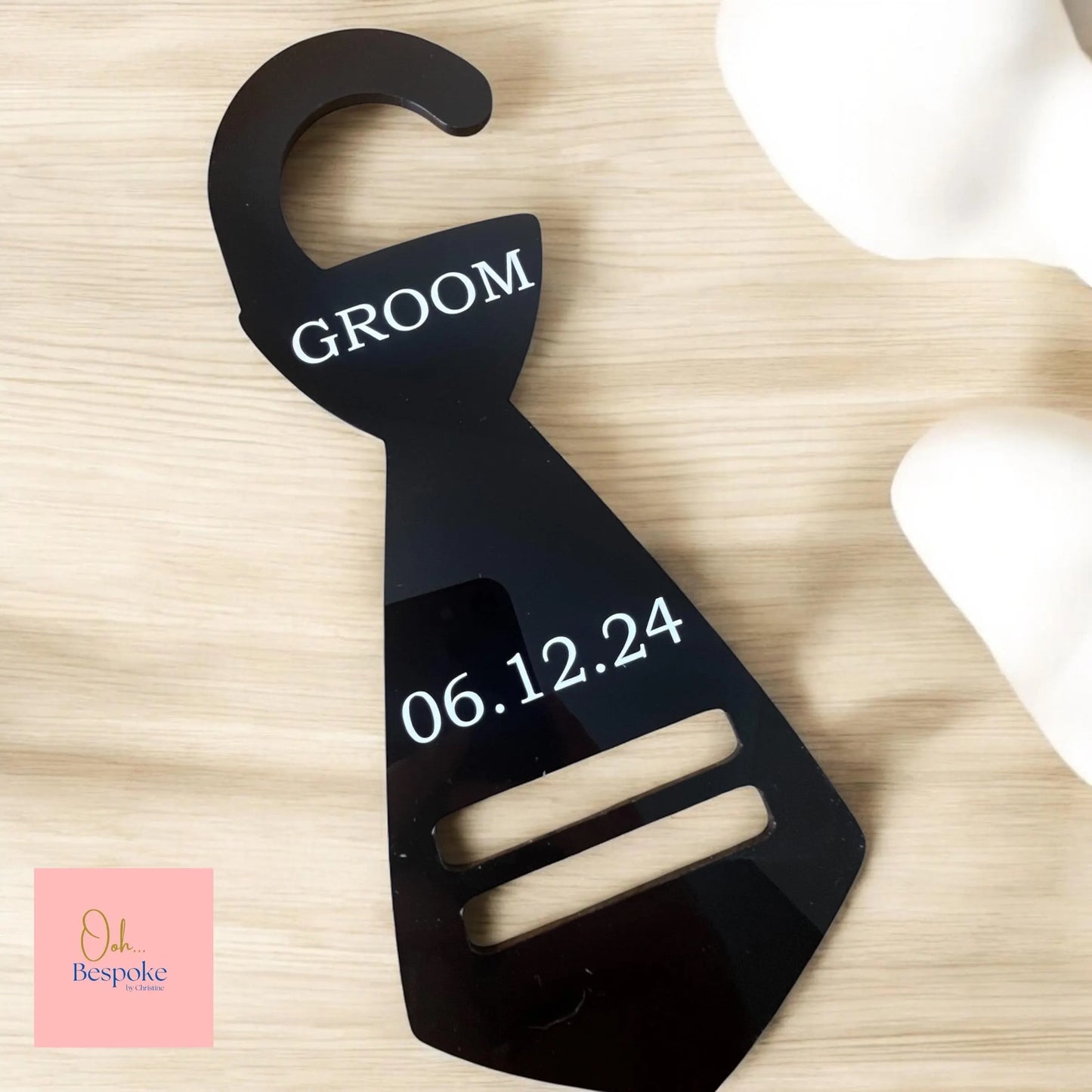 Personalised Groomsman Tie Hanger