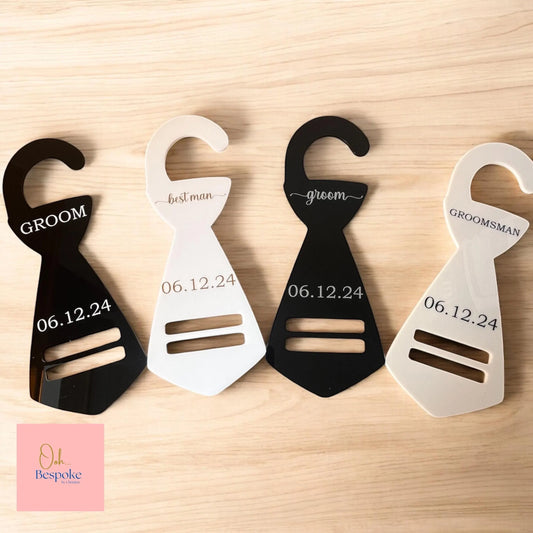 Personalised Groomsman Tie Hanger