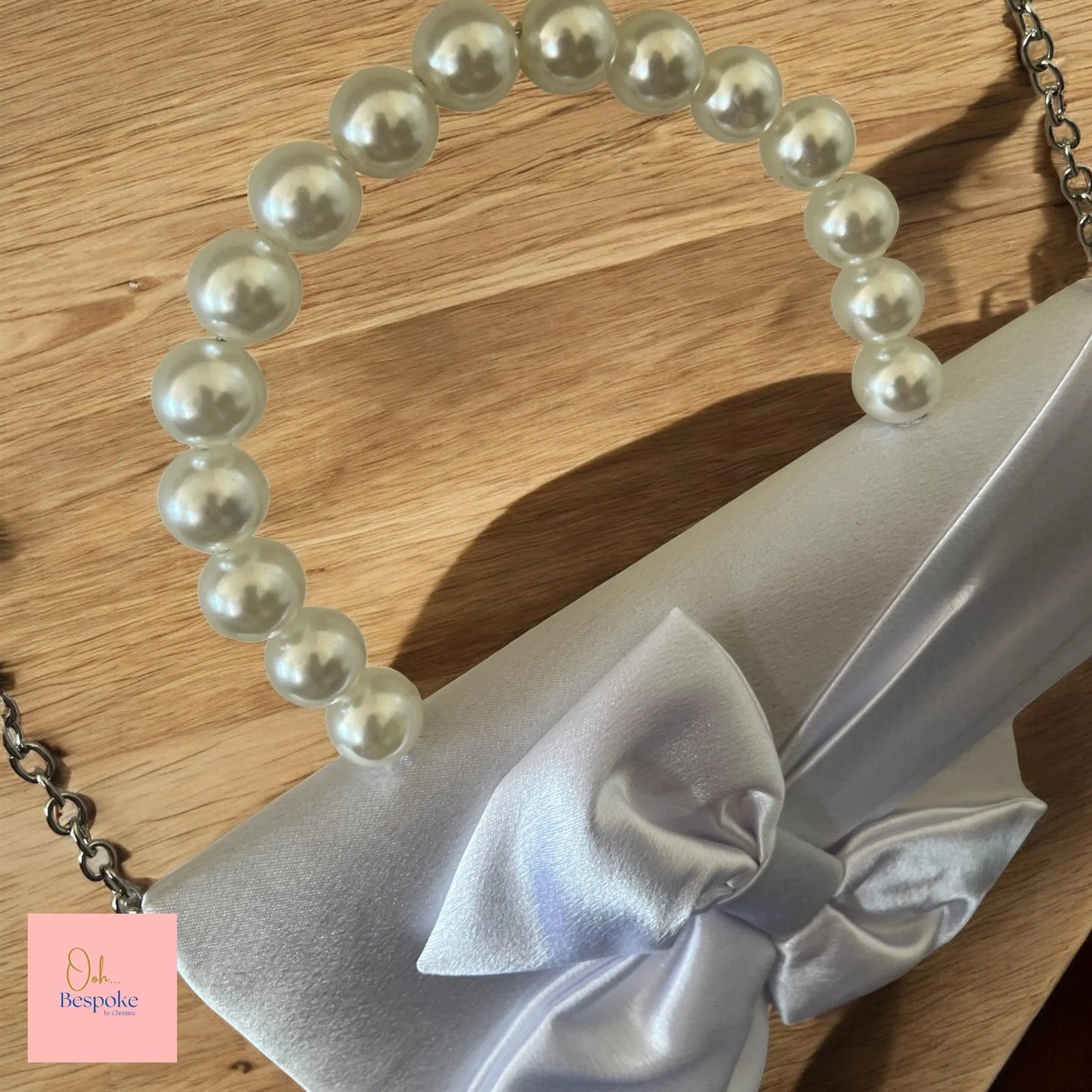 Bow & Pearl Style Bridal Bag