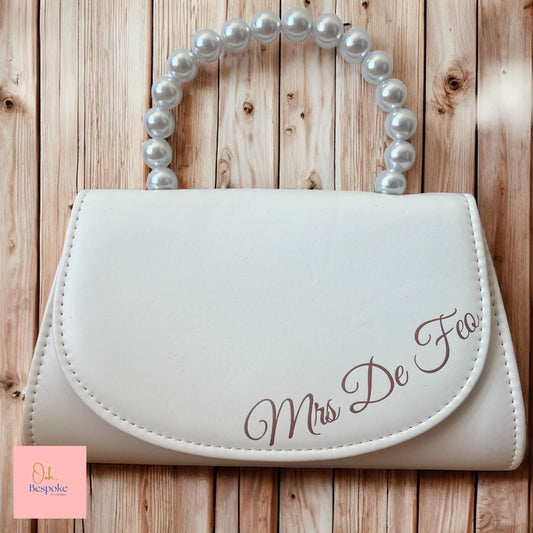 Personalised Bridal Magnetic Clutch/Shoulder Bag