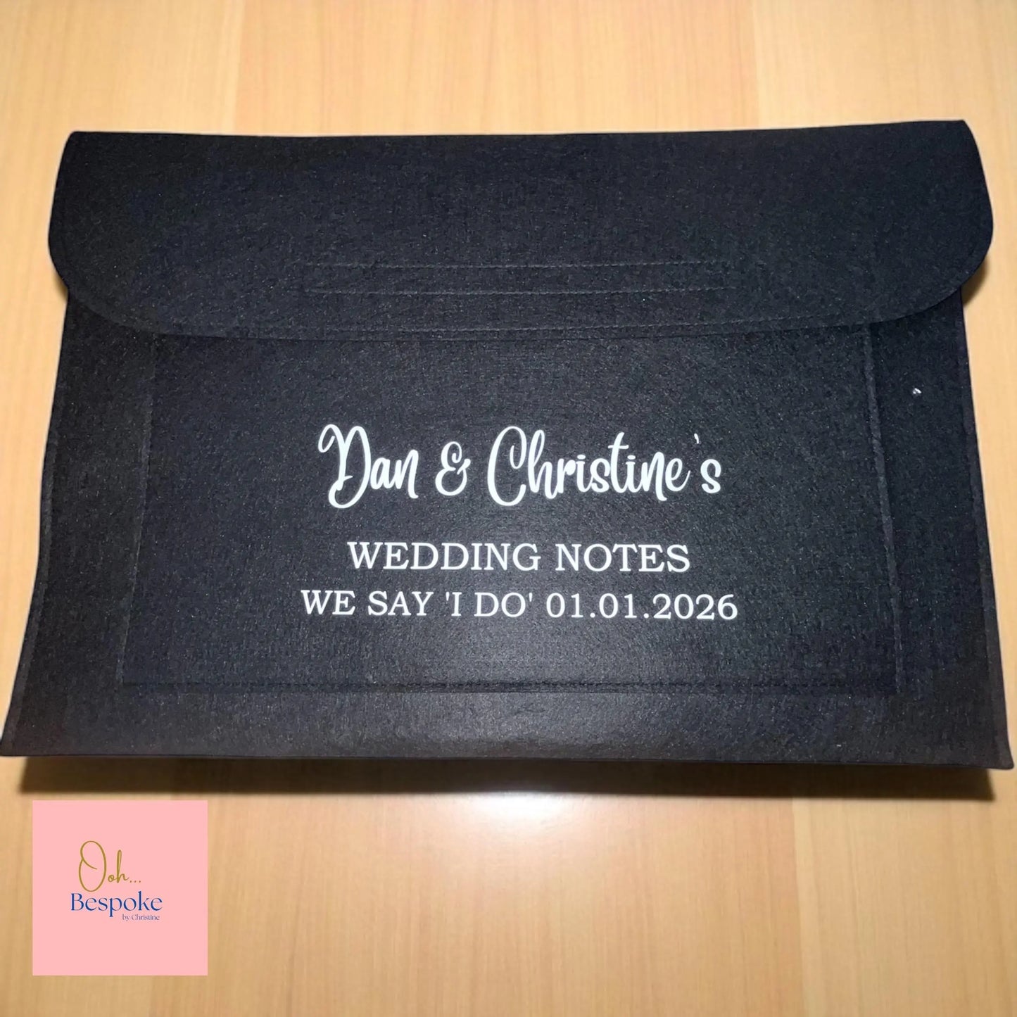 Personalised Felt Document Holder