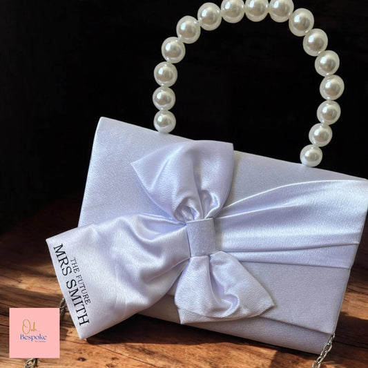 Bow & Pearl Style Bridal Bag