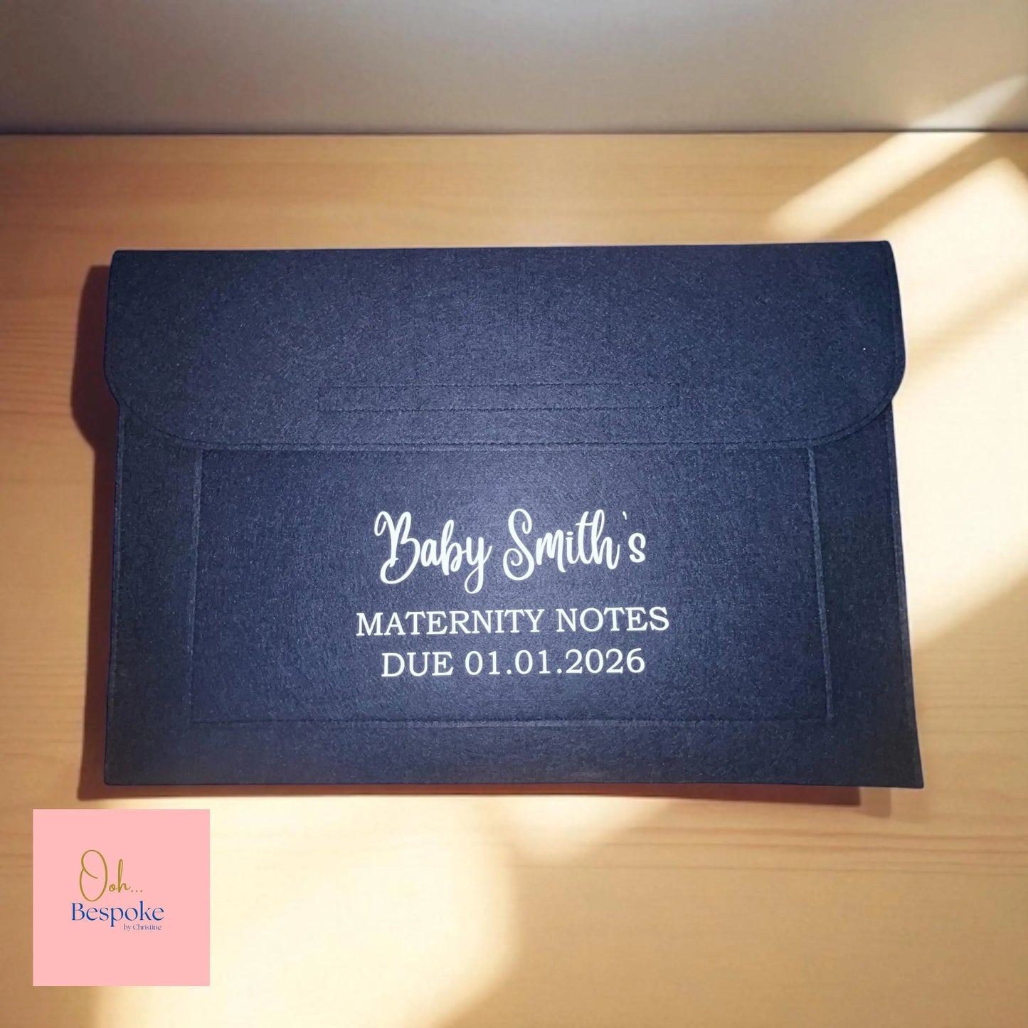 Personalised Felt Document Holder