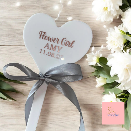 Personalised Flower Girl Wand
