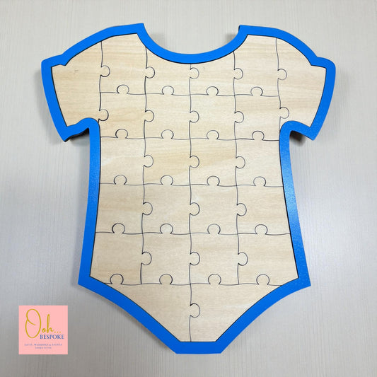 Laser Cut Baby Shower/Gender Reveal Guest Book Puzzle